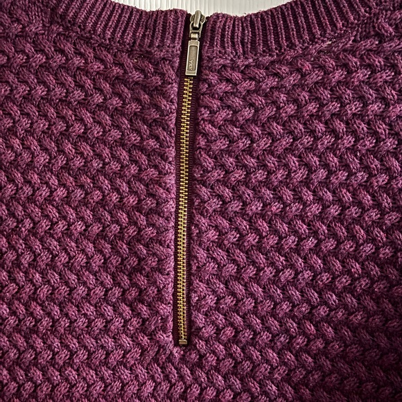 Jones New York Textured Plum Sweater - Picture 3 of 4